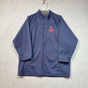 Boston Red Sox Jacket Mens XL Blue Fleece Antigua MLB Baseball Sports Full Zip